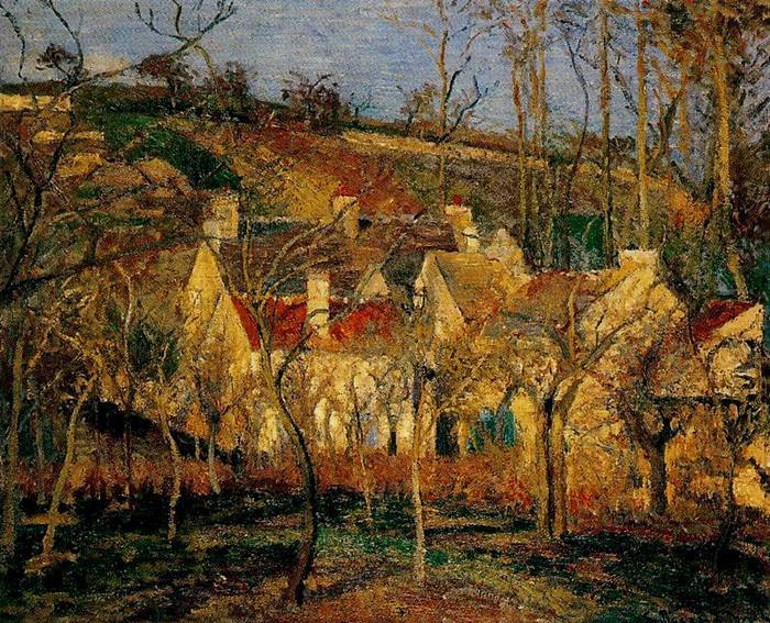 Camille Pissarro Die roten Dächer