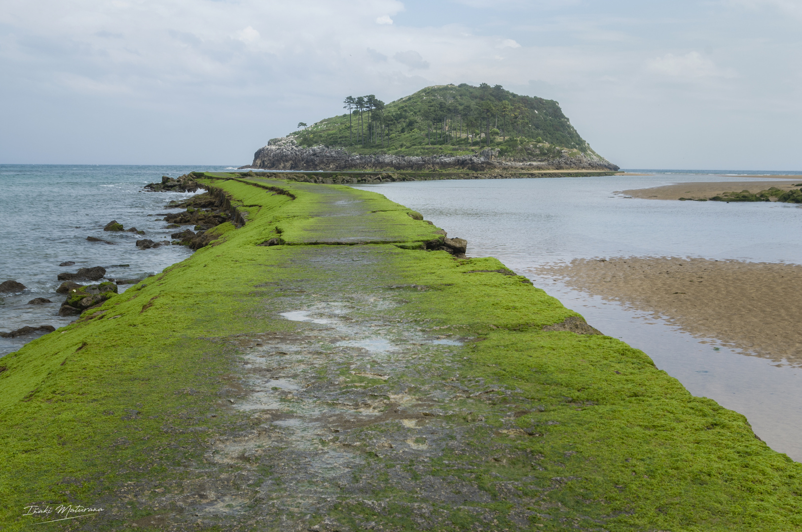 Caminando hacia la isla