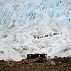 caminando sobre el glaciar - walking on the glacier