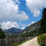 camino al lago de la pera