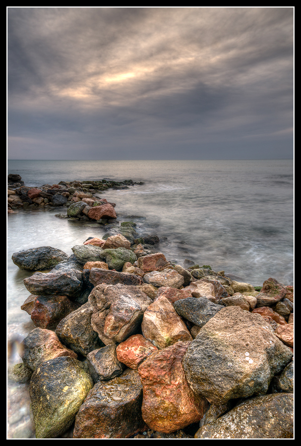 Camino de rocas