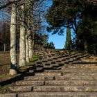 Camino de subida en pleno invierno