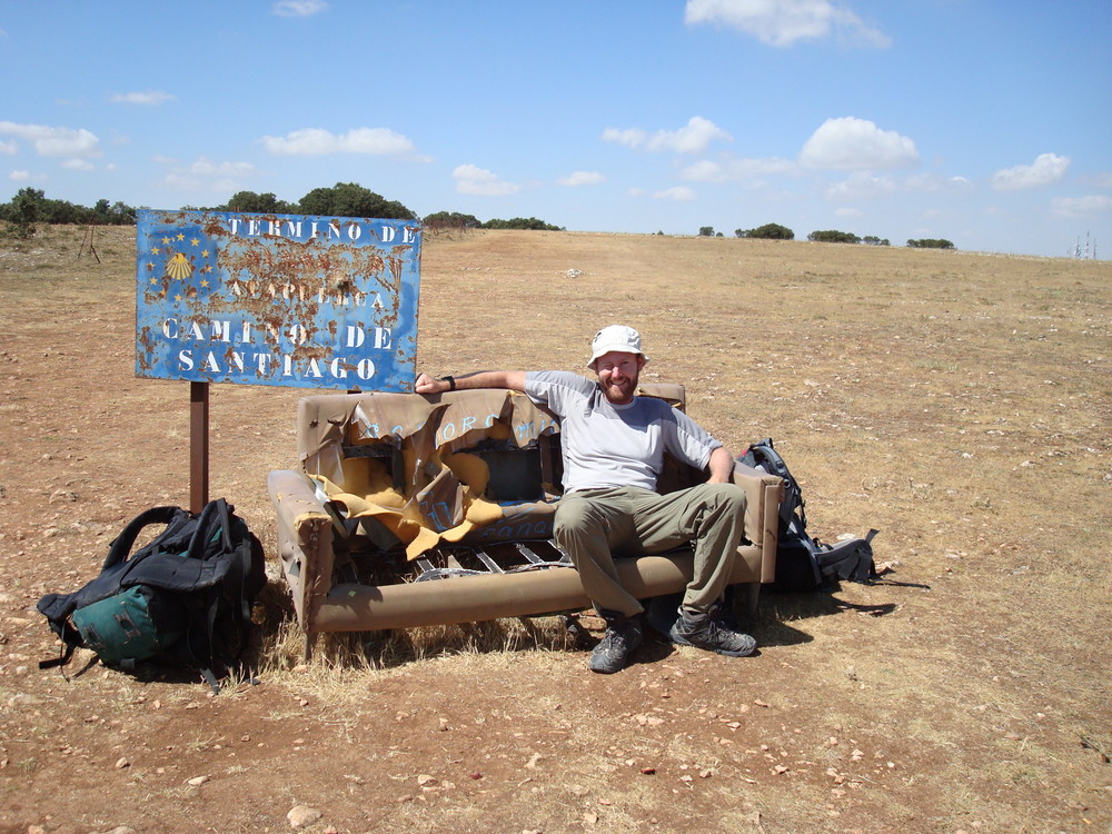 Camino - Pause am Gipfel