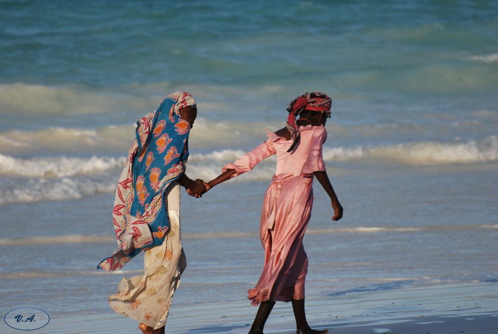 Camminando sulla spiaggia-Walking on the beach