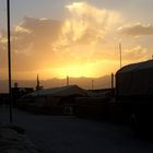 Camp Warehouse, Kabul, 2005 - Abendstimmung