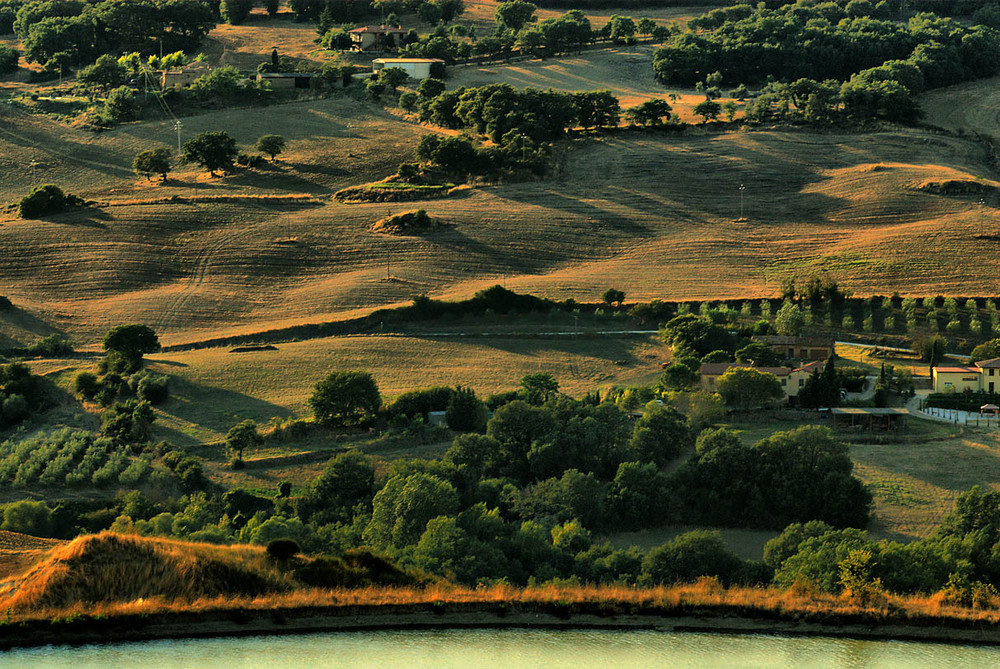 Campagna al tramonto