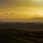 Campagna toscana al crepuscolo