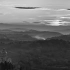 Campagna toscana al tramonto