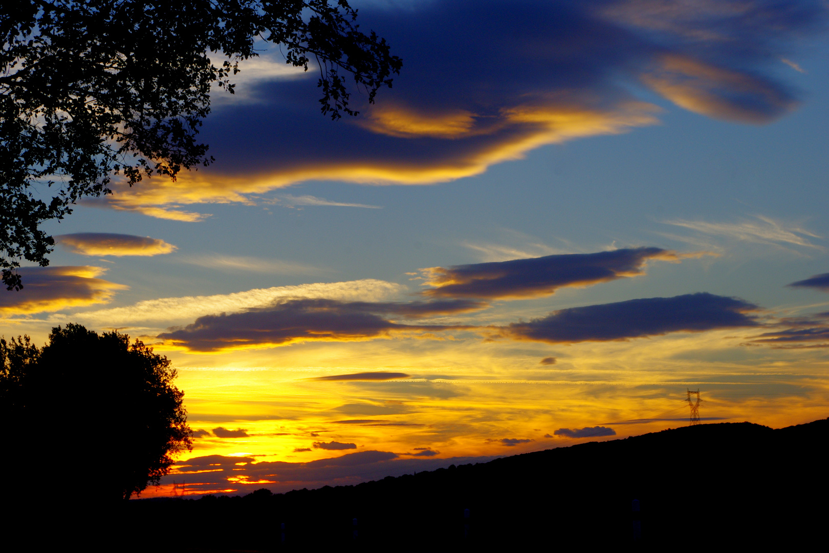 Campagne alésienne, le soir ....