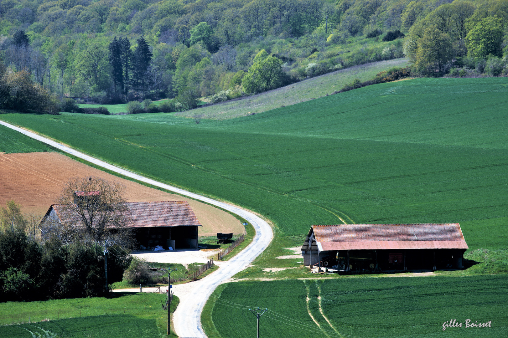 Campagne du Vexin normand au printemps