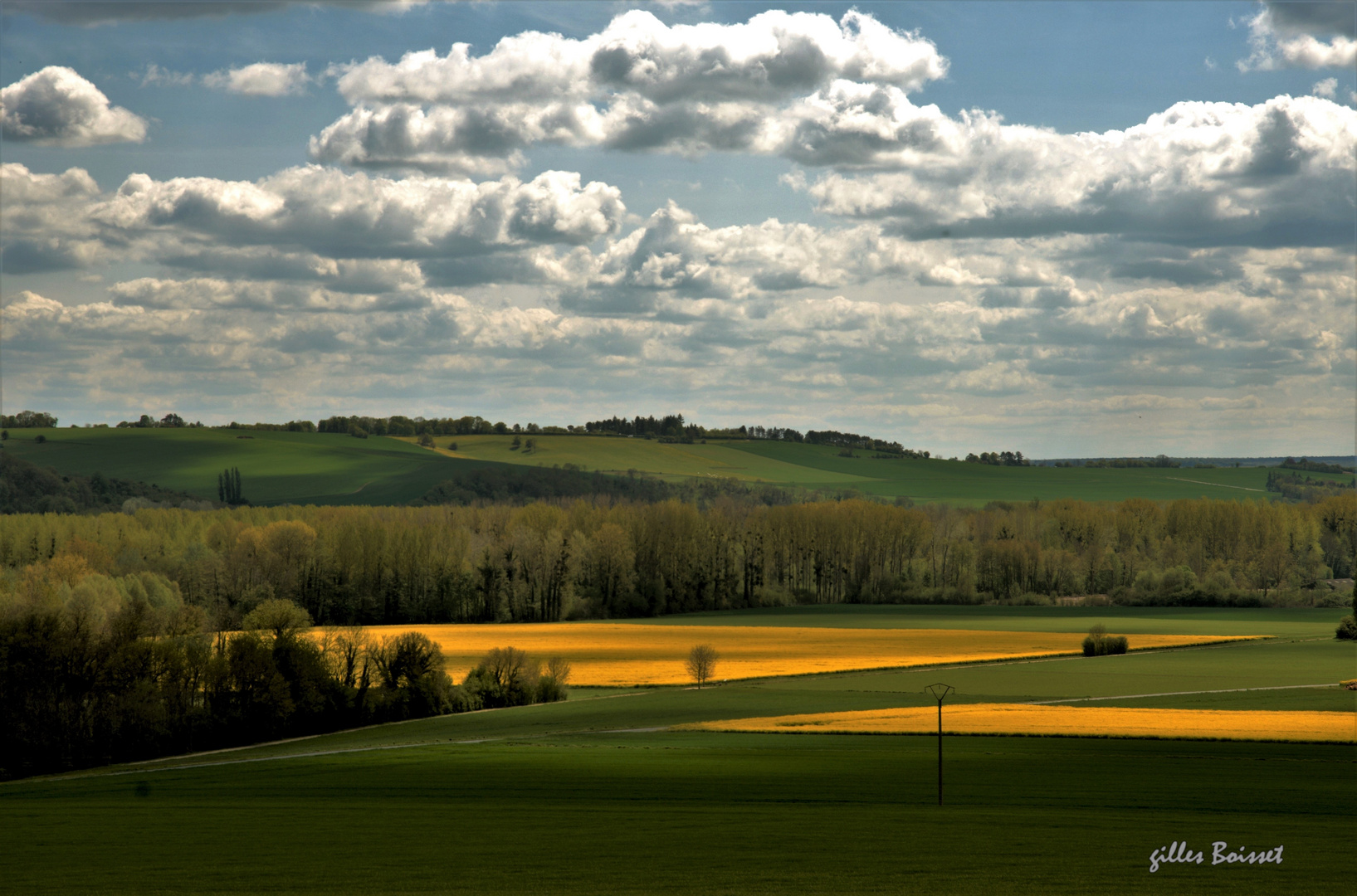 Campagne du Vexin normand au printemps