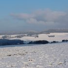 Campagne lorraine sous la neige