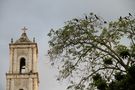 Campanario y pajaros en los arboles von Luis Alberto Idiartegaray 