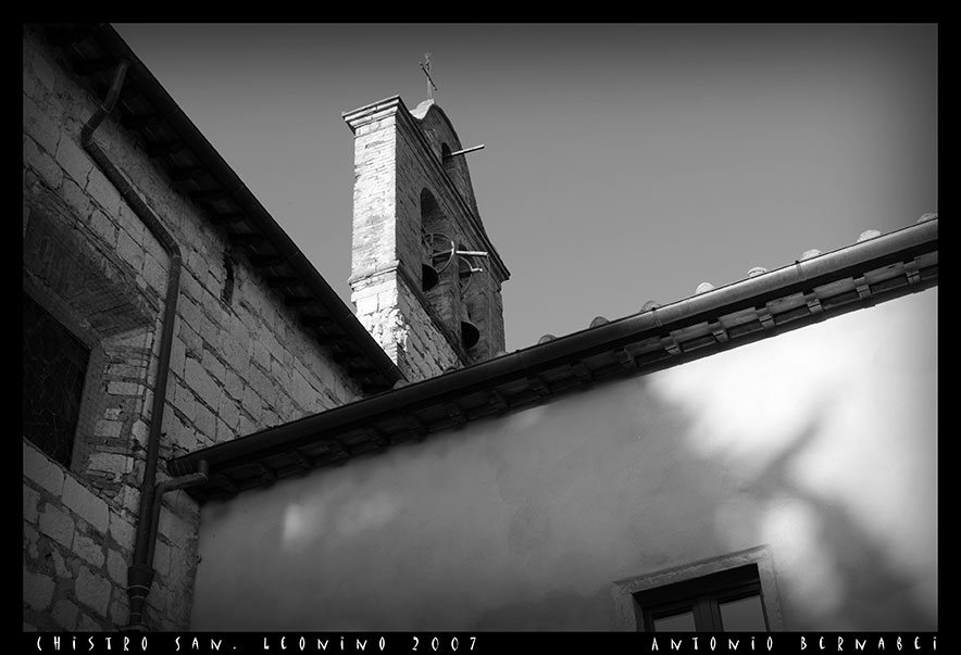 Campanile Chiesa di San Leonino.Castellina in Chianti