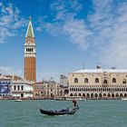 Campanile di San Marco, Piazzetta und Palazzo Ducale von der Wasserseite, Venedig