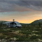 Camper-Romantik auf dem Ringebu-Fjell ( 1000m) um 23°° : Norwegenreise 2013