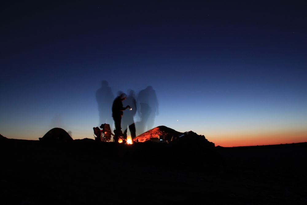 Campfire in Jordan von Terje Berge 