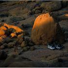 Campground an der Spitzkoppe im Morgenlicht.