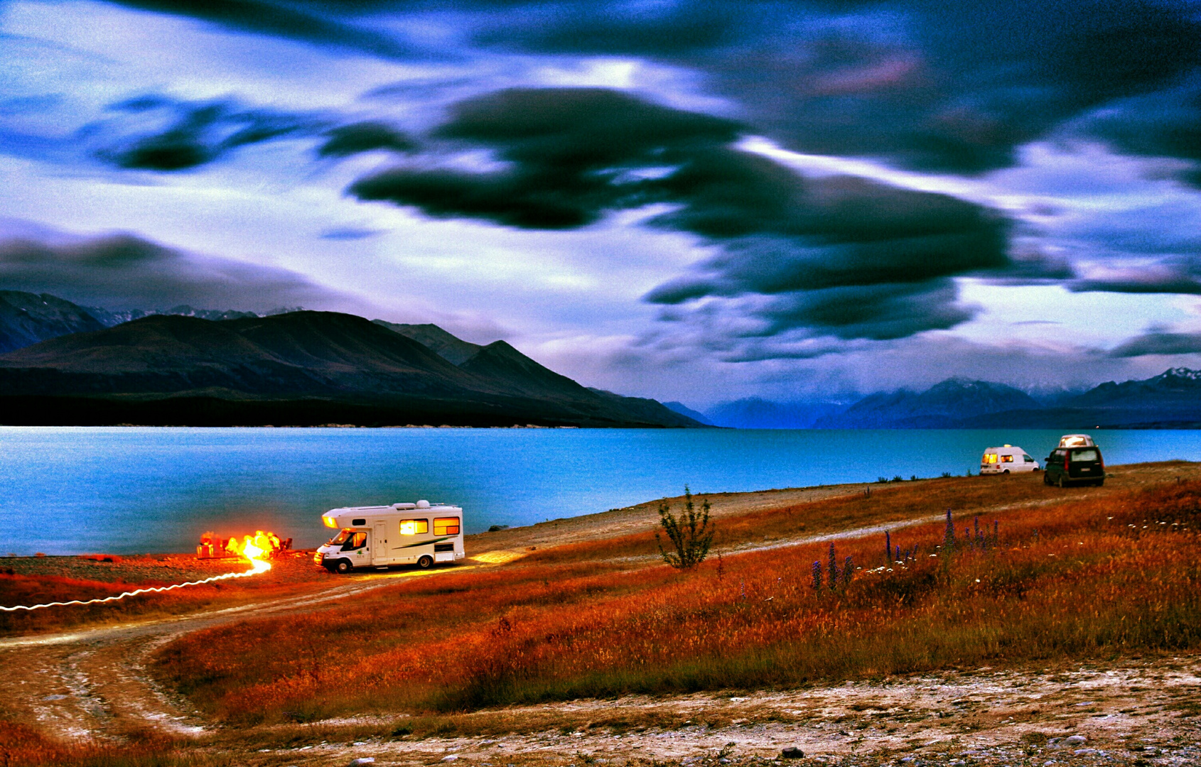 Camping am Lake Pukaki Foto & Bild australia & oceania, new zealand