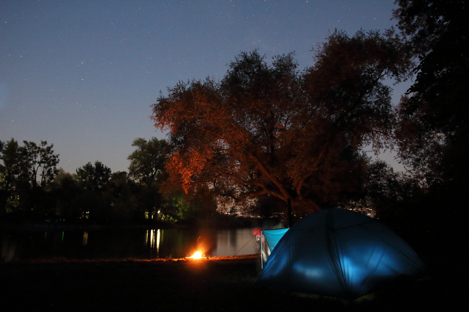 Camping an der Argenmündung