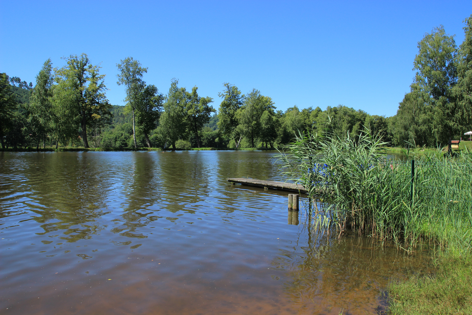 Camping Baerenthal, Vogesen, Badeweiher