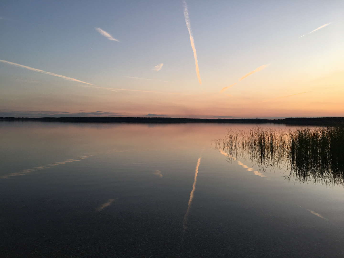 Camping Goitzsche: Sonnenuntergang  Großer Goitzschesee