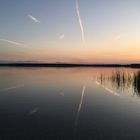 Camping Goitzsche: Sonnenuntergang  Großer Goitzschesee