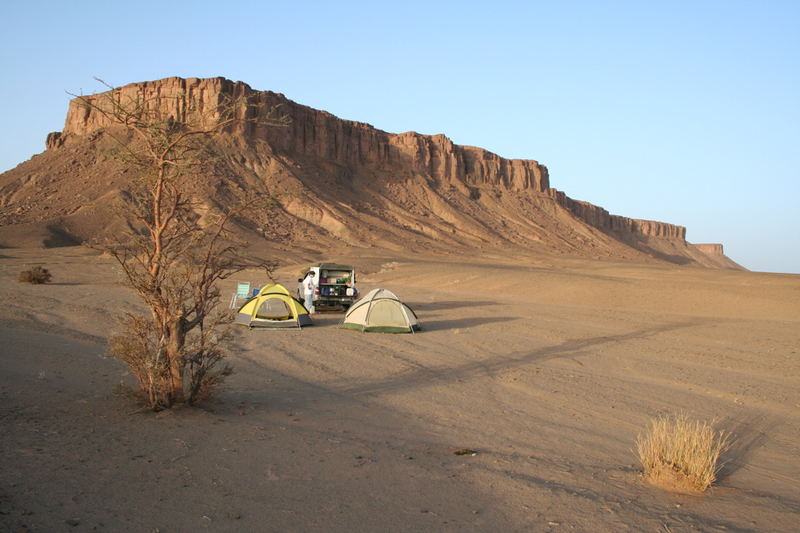 camping in der wüste