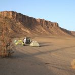 camping in der wüste