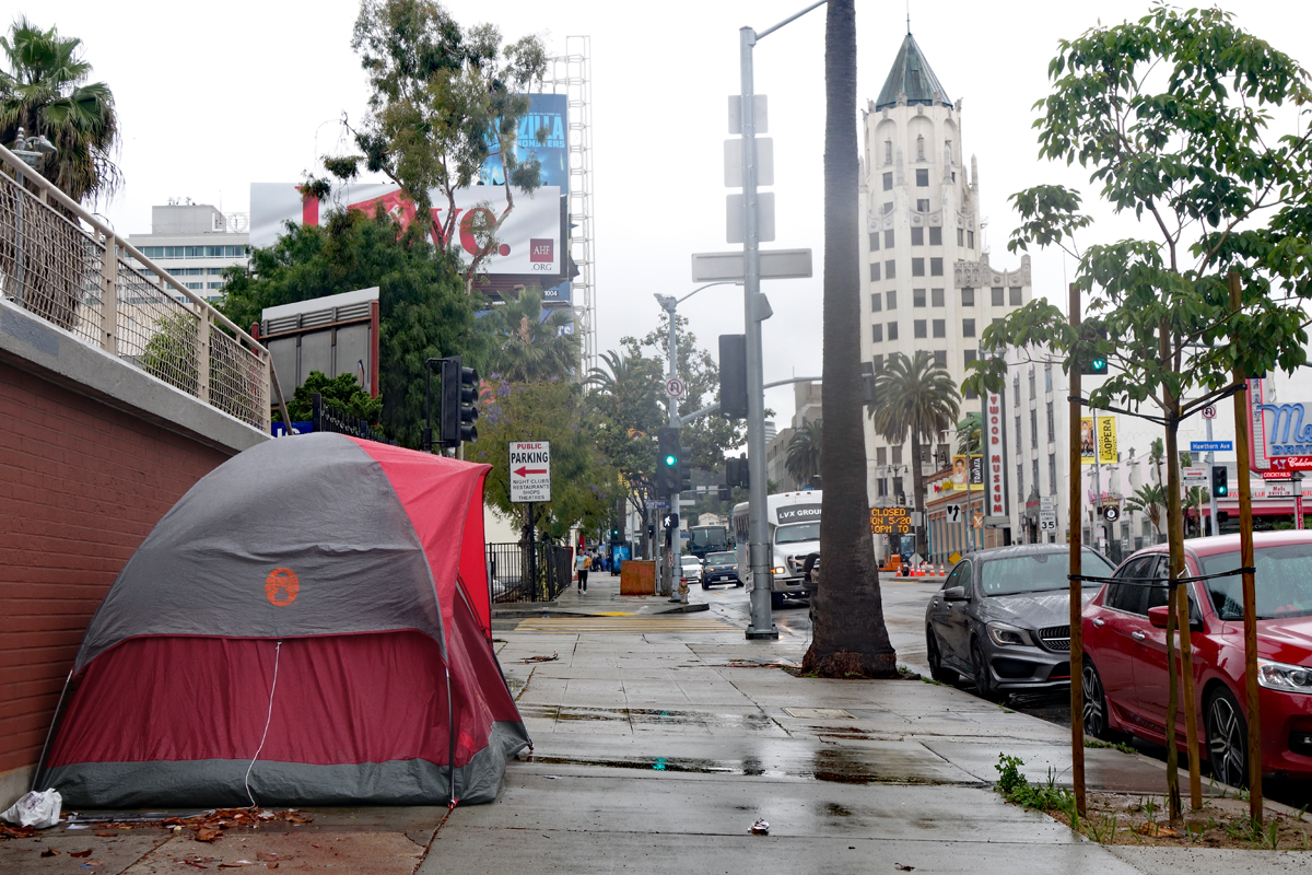 Camping in Hollywood