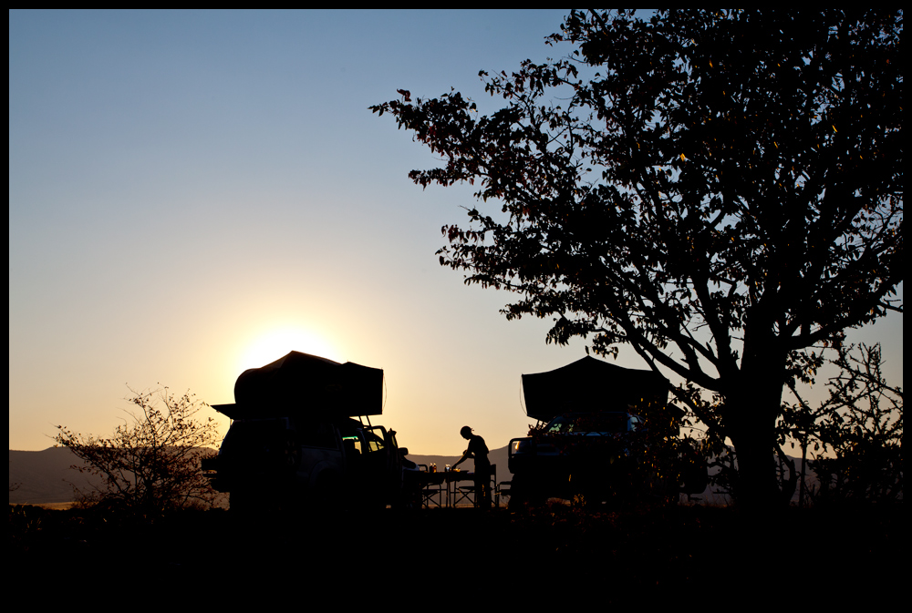 Camping in the middle of nowhere