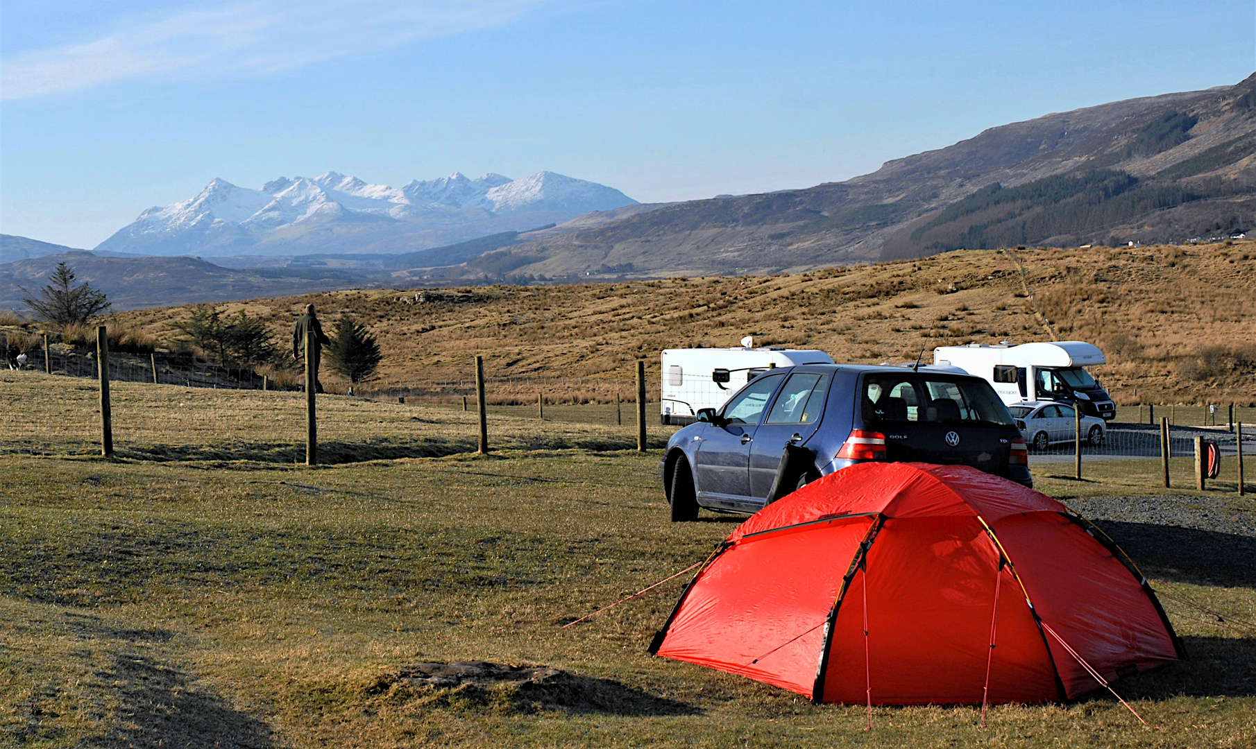Camping on the Isle of Skye at Easter - a bloody cold night but a wonderful morning
