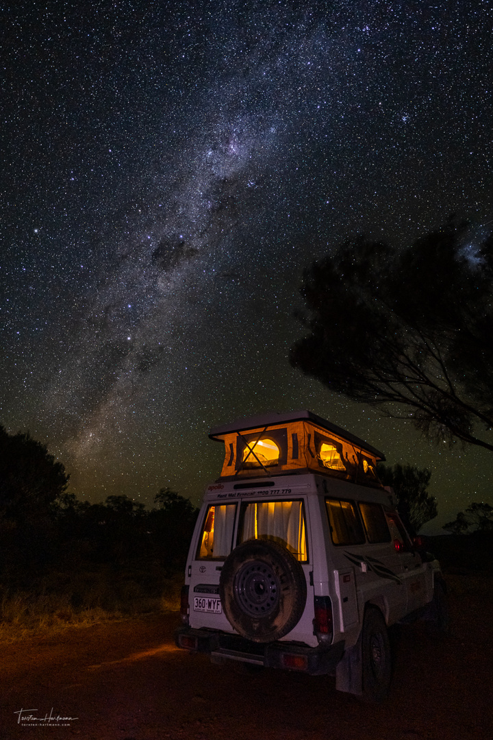Camping under the Milky Way (Australia)