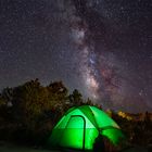 Camping unter der Milchstraße