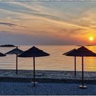 Camping "Zelena Laguna" Abendstimmung nähe Porec (Istrien); Kroatien Camperreise Mai 2022); 