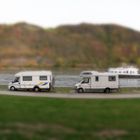 Campingplatz Loreleyblick Loreley Sankt Goar Tilt shift fake