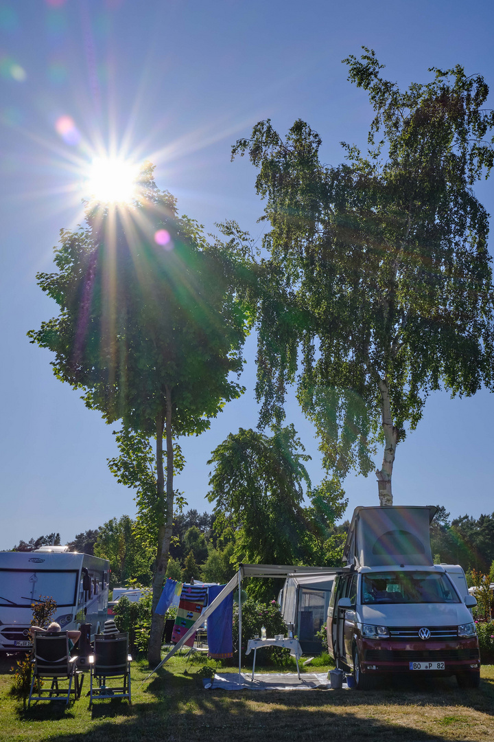 Campingplatznachbarn in Zingst, Juni 2023