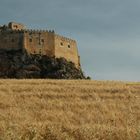 Campo di grano con castello