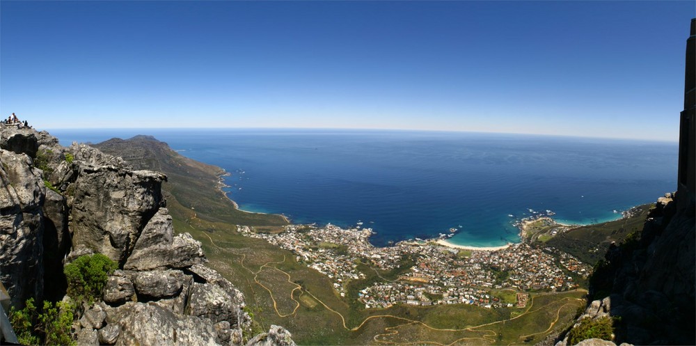 Camps Bay Panorama seen from Table Mountain