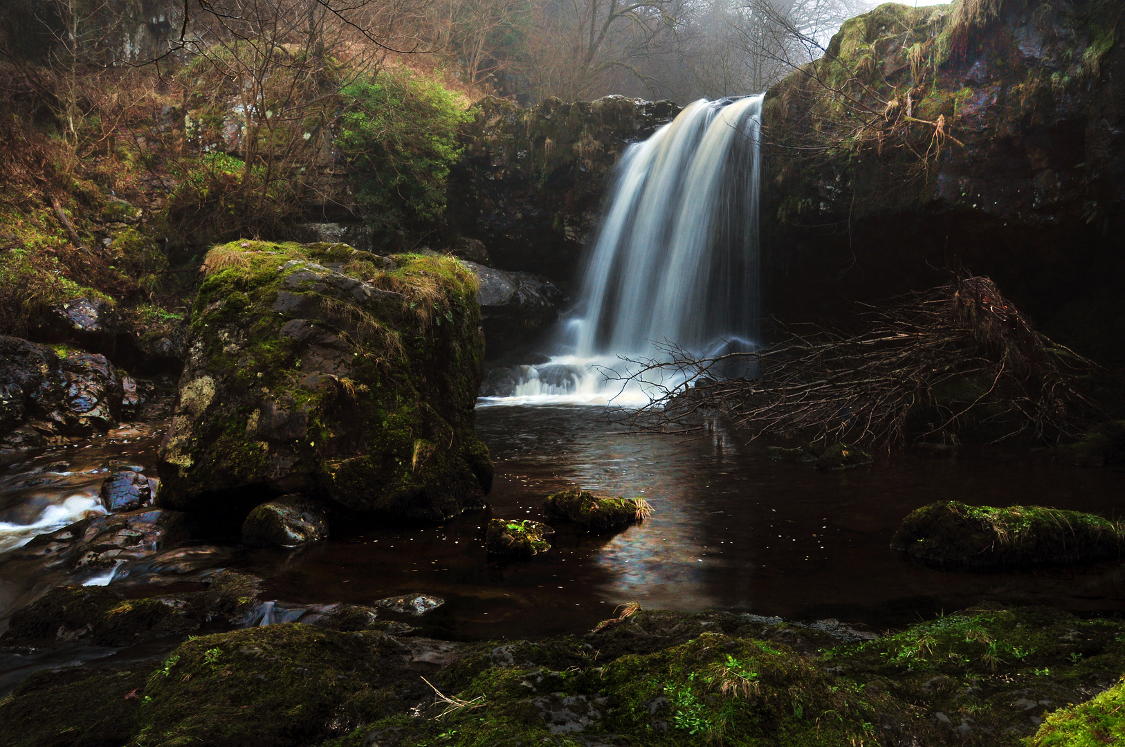 Campsie Glen waterfall