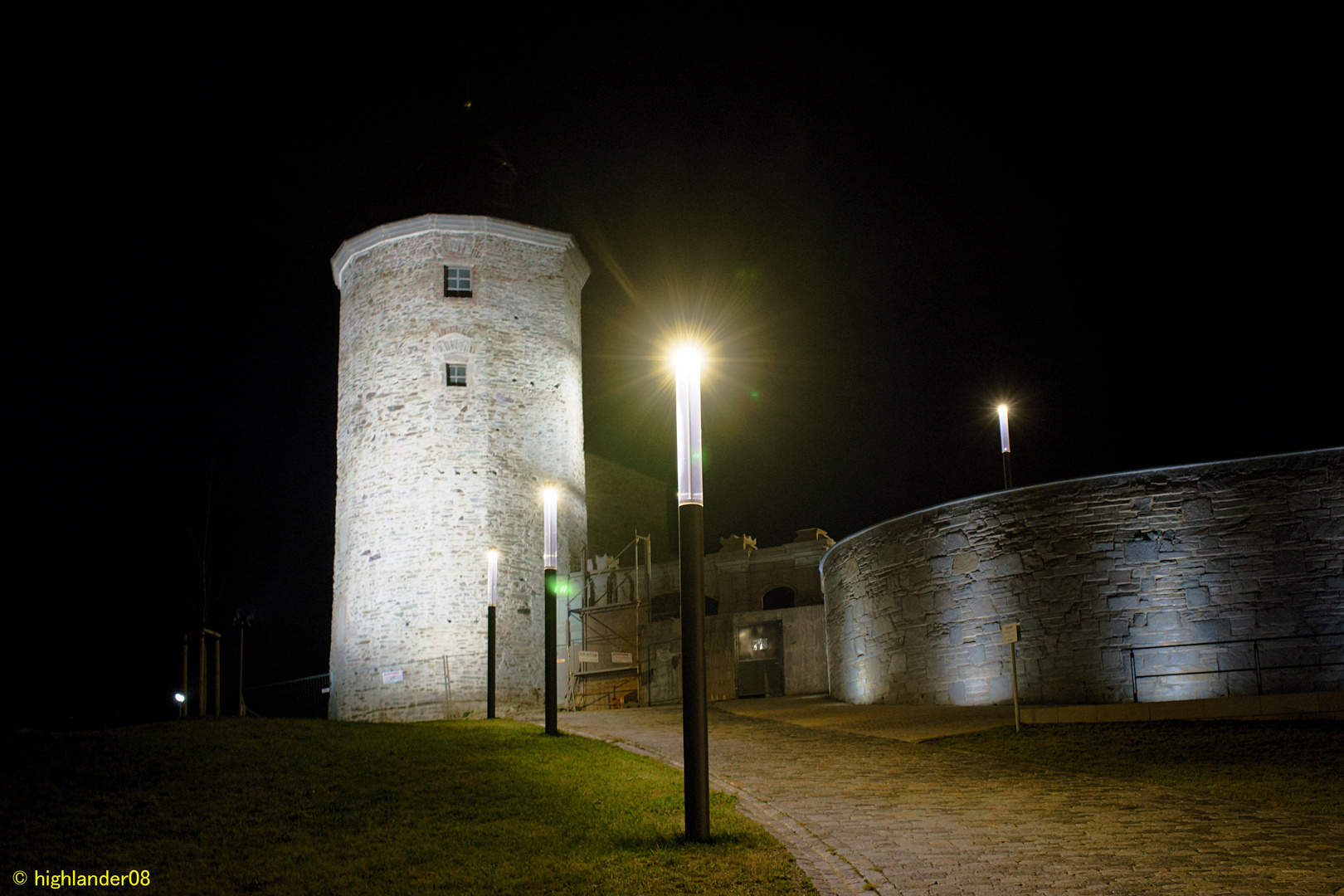 Campus Plauen bei Nacht