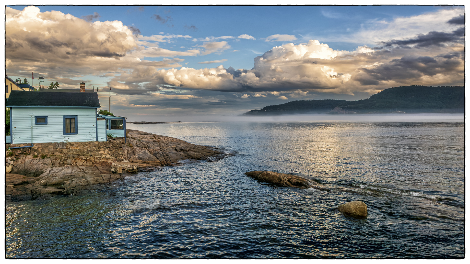 Canada Quebec Abendstimmung am St. Lorenz-Strom