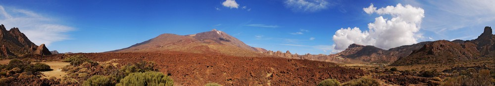 Canadas Panorama mit Blick auf den Teide