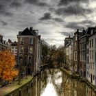 Canal in Utrecht city (Oude Gracht)