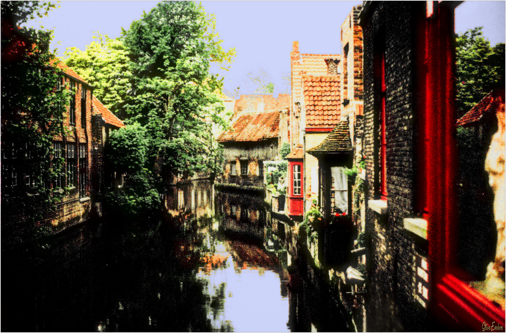 Canal Reflections - A Bruges Impression