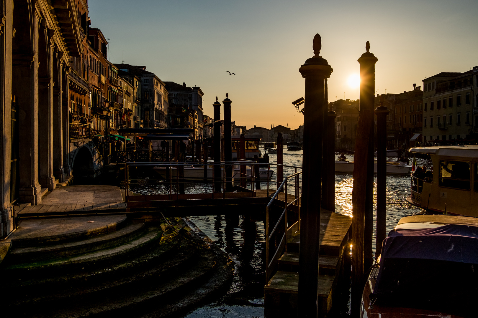 Canale Grande am Morgen