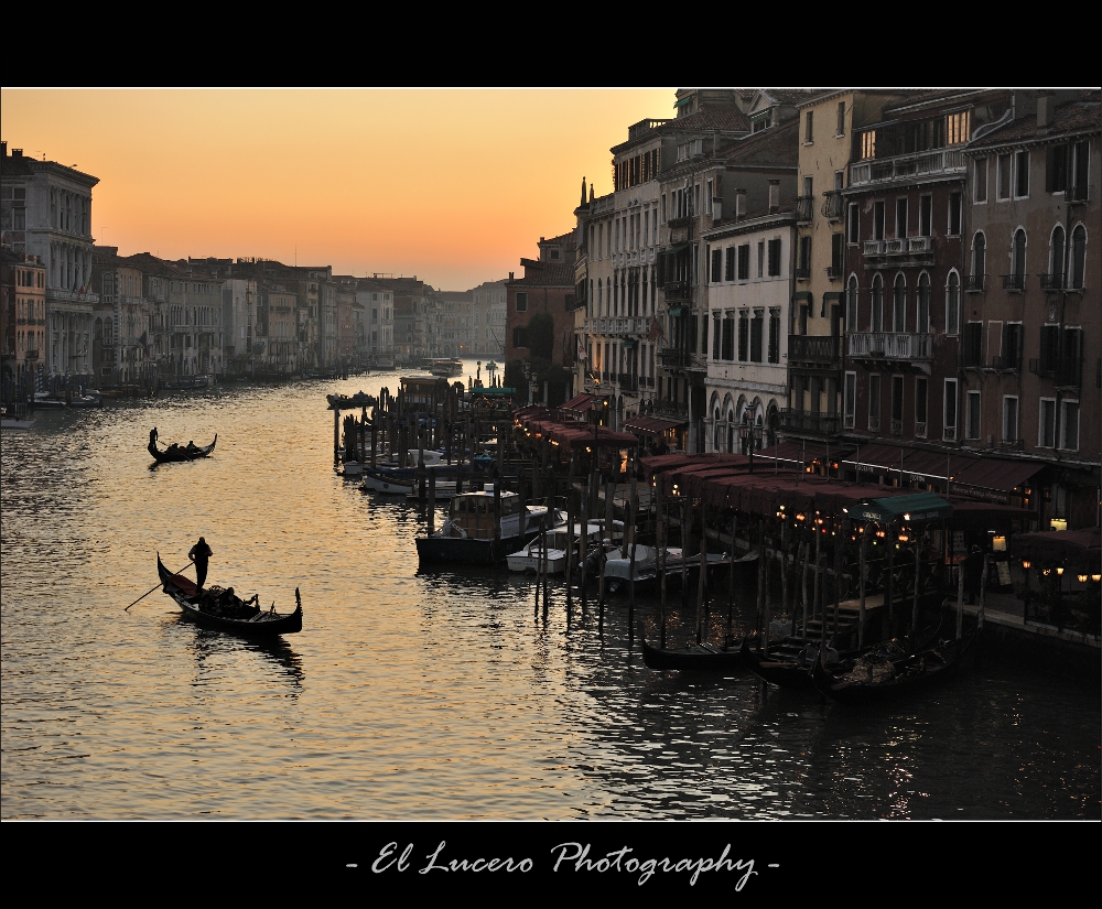 Canale Grande bei Sonnenuntergang