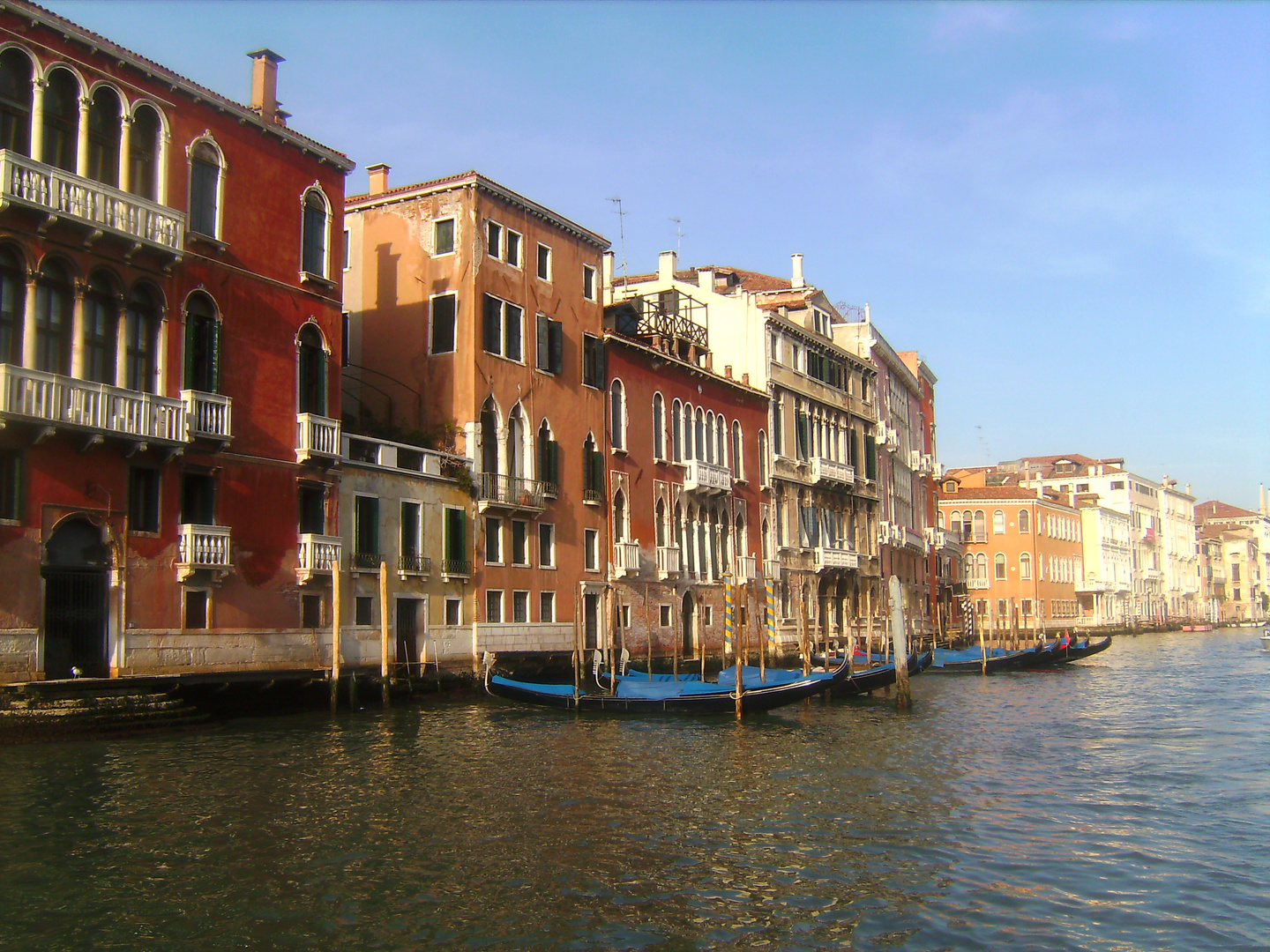 Canale Grande Venedig Bootsfahrt Richtung Marcusplatz