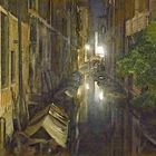 Canale veneziano di sera