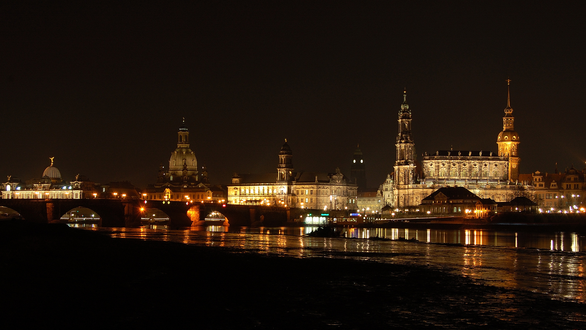 Canaletto Blick in einer Winternacht